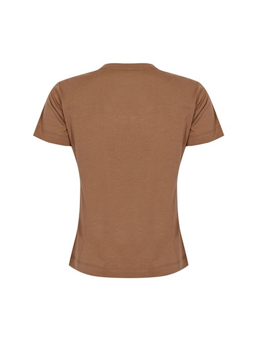 T-shirt Quentin con logo gioiello Marrone PINKO | 100535 A33FL78